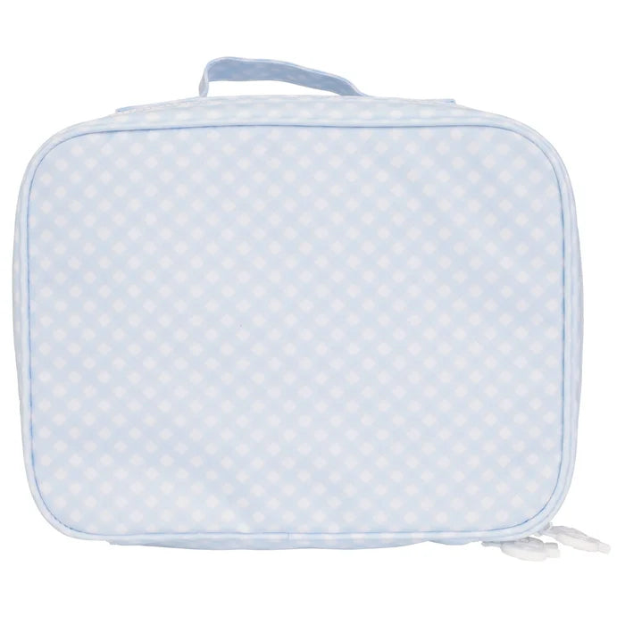 AOMI Blue Gingham Lunch Box