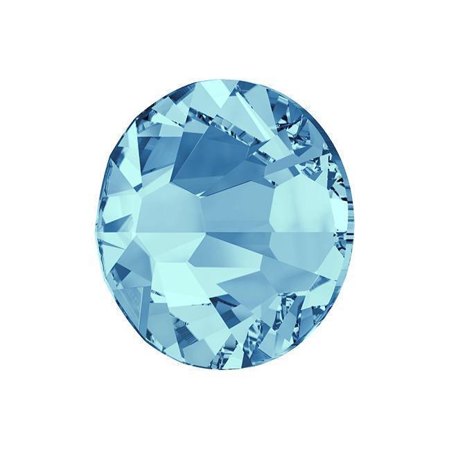 AQUAMARINE - SWAROVSKI FLATBACK