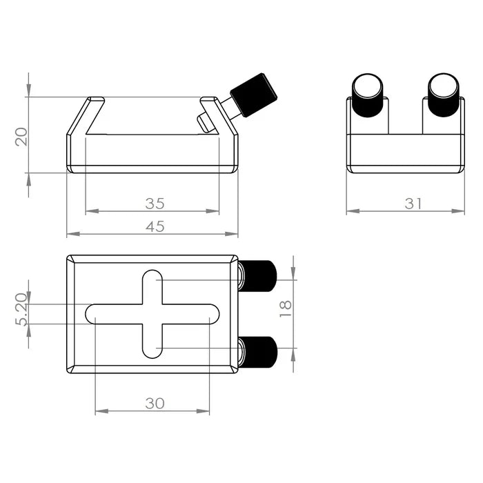 Astro Hutech Universal Finder Base for Takahashi & BORG (FG301)