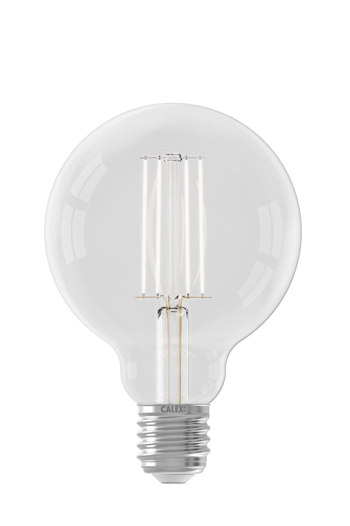Calex Filament LED Lamp - E27 - G95 - Clear - 7W