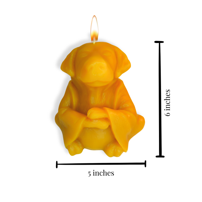 Candlestock Beeswax Loyalty Dog Candle