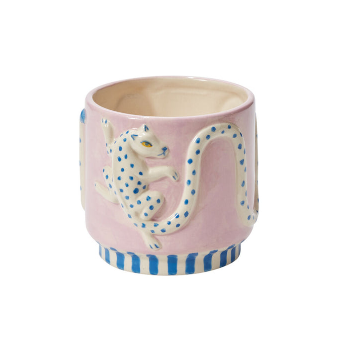 Ceramic Leopard Planter
