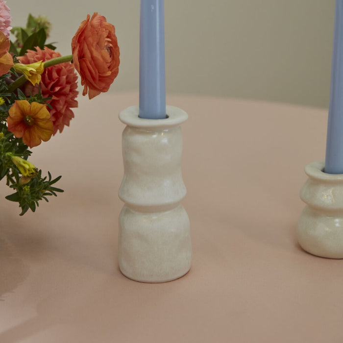 Ceramic Lyam Taper Candle Holder