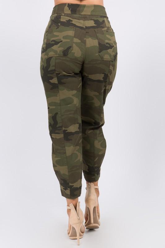 Chel's Camo Olive Joggers