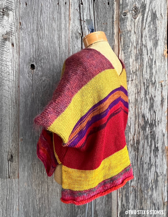 Crop Poncho w/Sleeves