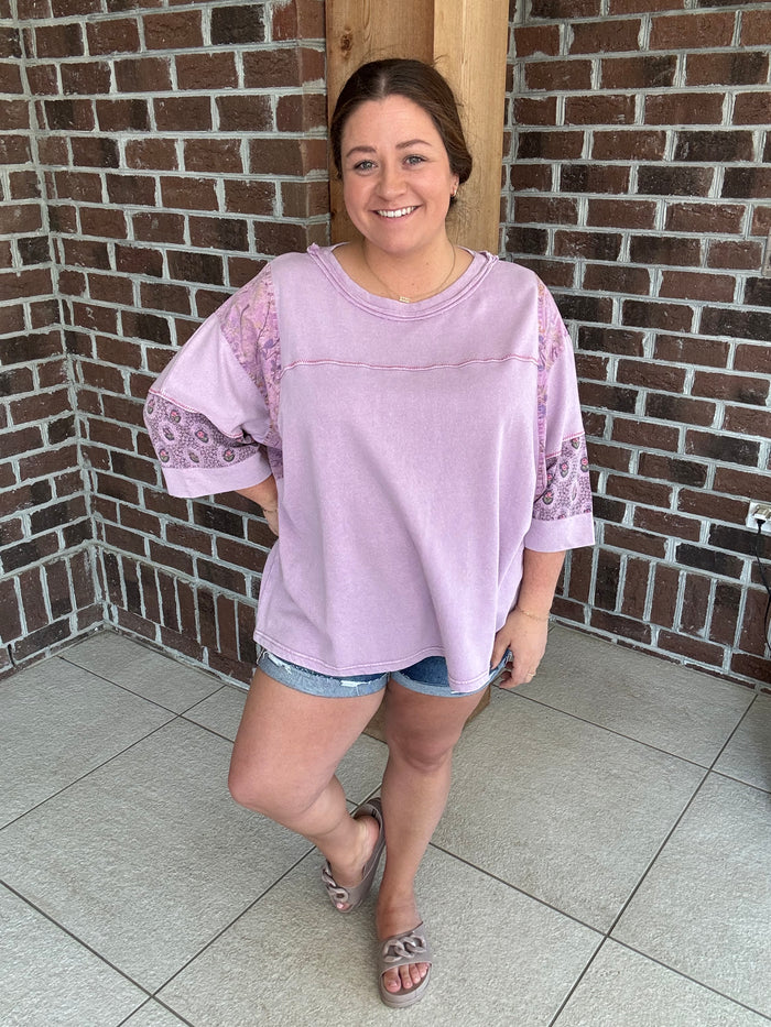 Easel Wildflower Wash Top