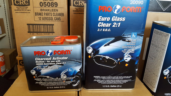 EUROPEAN CLEAR COAT 2K URETHANE 5 LITERS + 2.5 LITER Slow ACTIVATOR