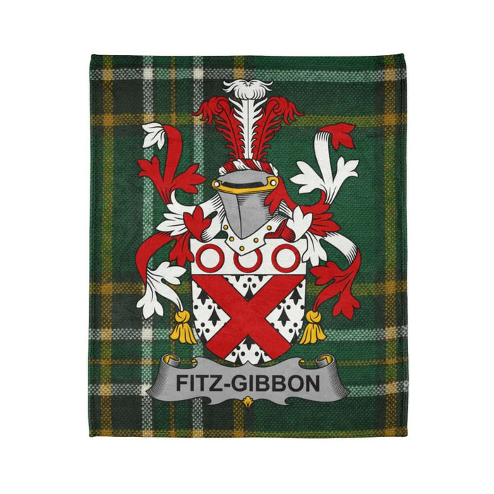 Fitz-Gibbon Family Crest Plaid Tartan Blanket