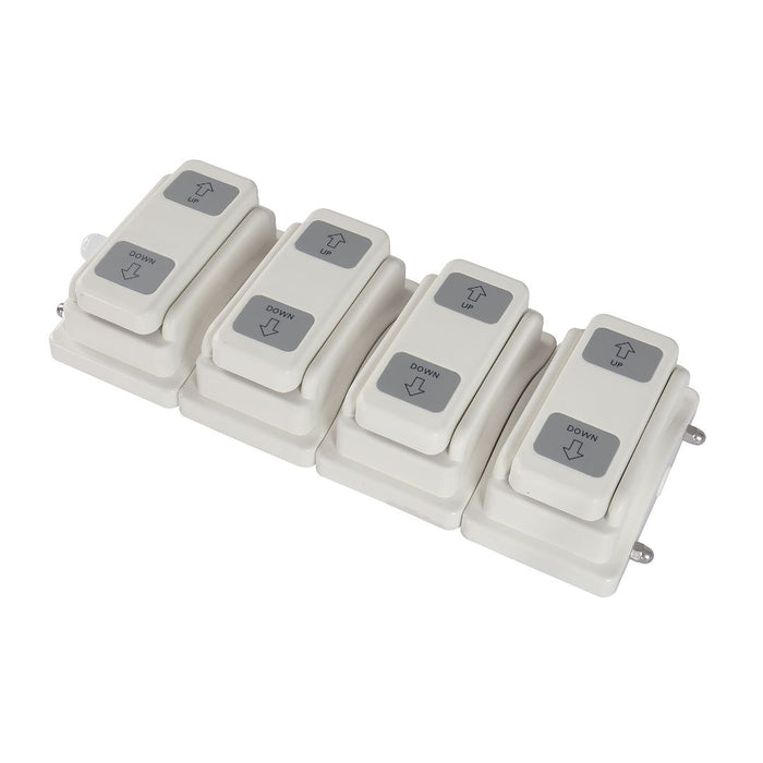 Foot pedal control for treatment table 4 motors