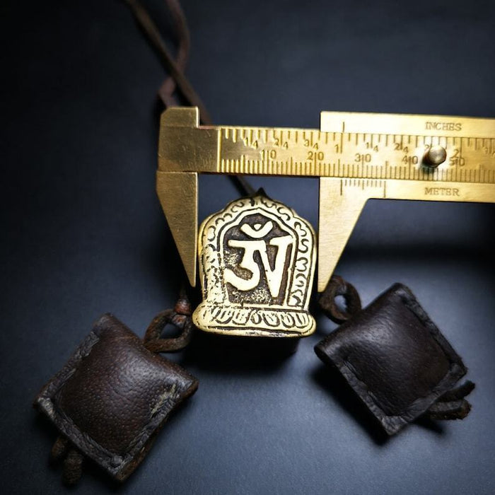 Gau Ghau Shrine, Mini Amulet Pendant 1.58" - Tibetan Buddhist amulet, view 8