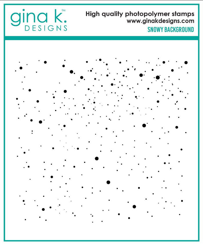 Gina K. Designs - Background Stamp - Snowy. Available at Embellish Away located in Bowmanville Ontario Canada.