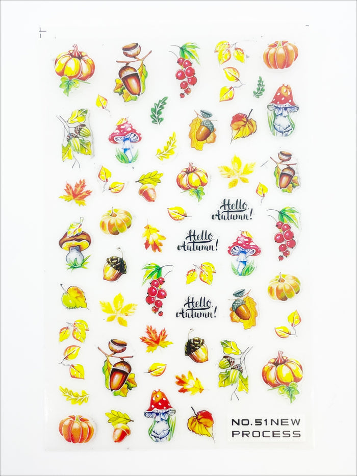 Gourdtastic Fall Adhesive Decals | Lula Beauty