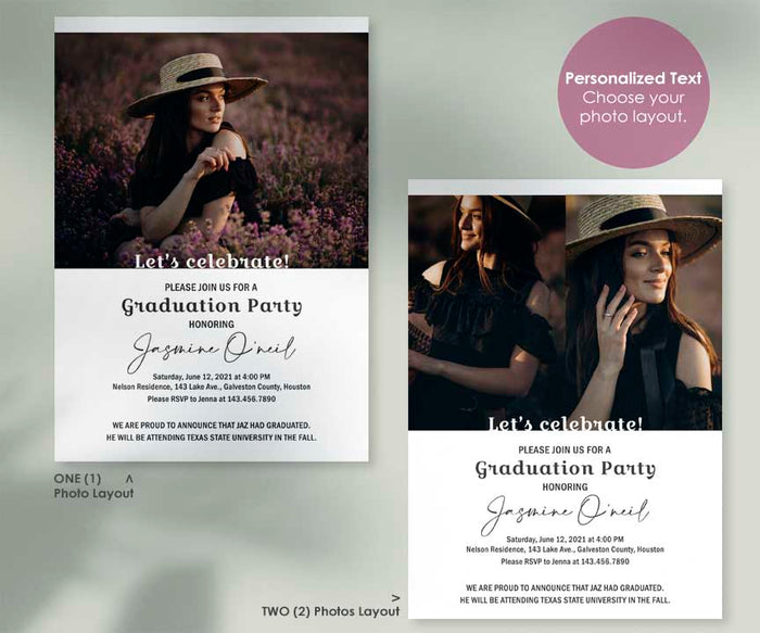 Graduation Announcement - Party Invitation Card