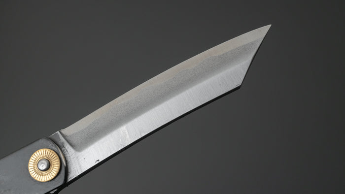 Higonokami Motosuke Folding Knife Large Brass Handle (#05B) - HITOHIRA