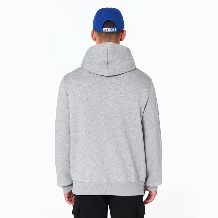 The Male model is wearing Indianapolis Colts NFL Grey Pullover Hoodie 7