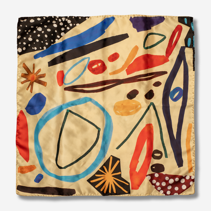 Italian Silk Scarf by Ashley Mary Art