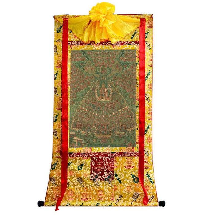 Je Tsongkhapa Refuge Tree Image - Tibetan thangka painting, view 8