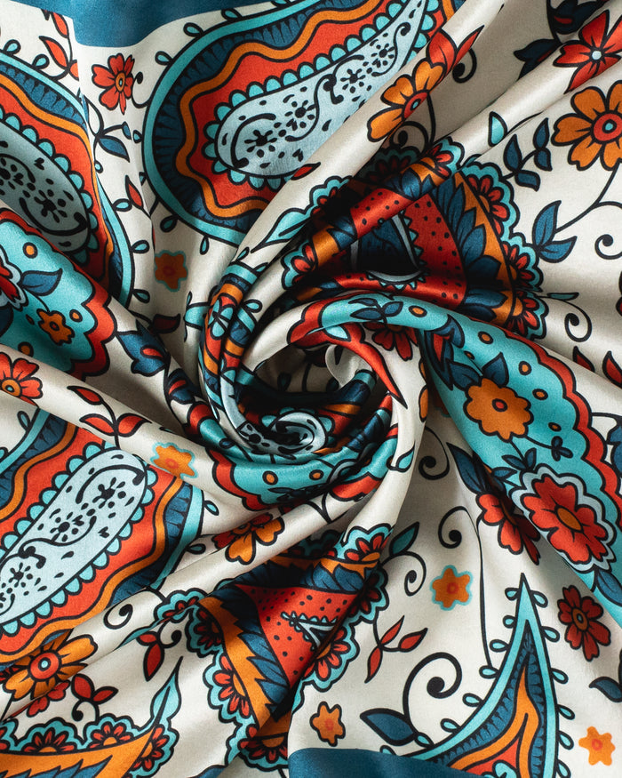 silk head scarf
