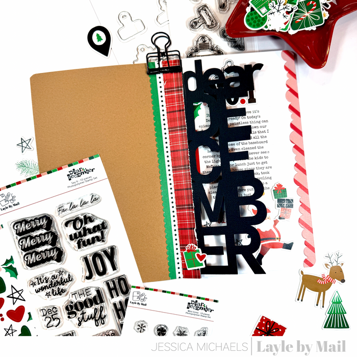 Layle By Mail | Black & Cream Scallop Traveler's Notebook