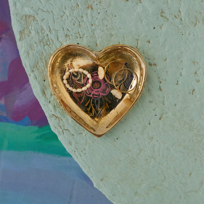 Mila Heart Tray- Recycled Brass