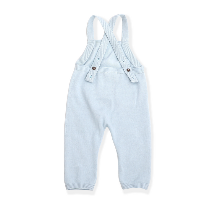 Viverano Milan Knit Kangaroo Pocket Overall Romper (Organic Cotton)