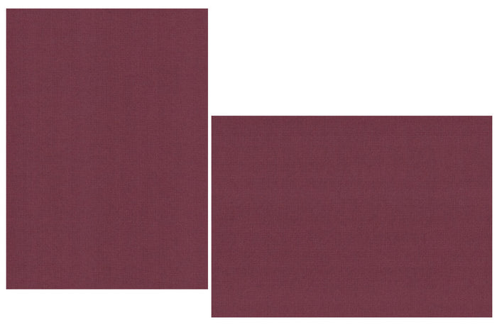 Monarch Red Linen Flat Cards