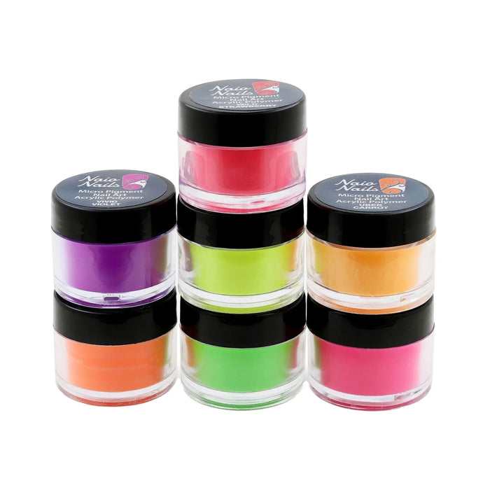Neon Collection Acrylic Powder - Set of 7 Naio Nails