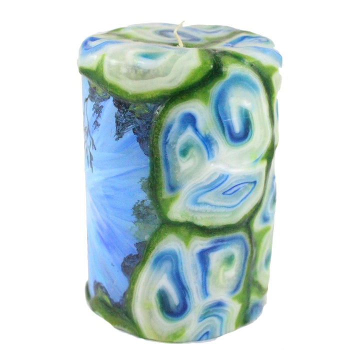 Painted Pillar Candle - Sea turtle - Candlestock.com