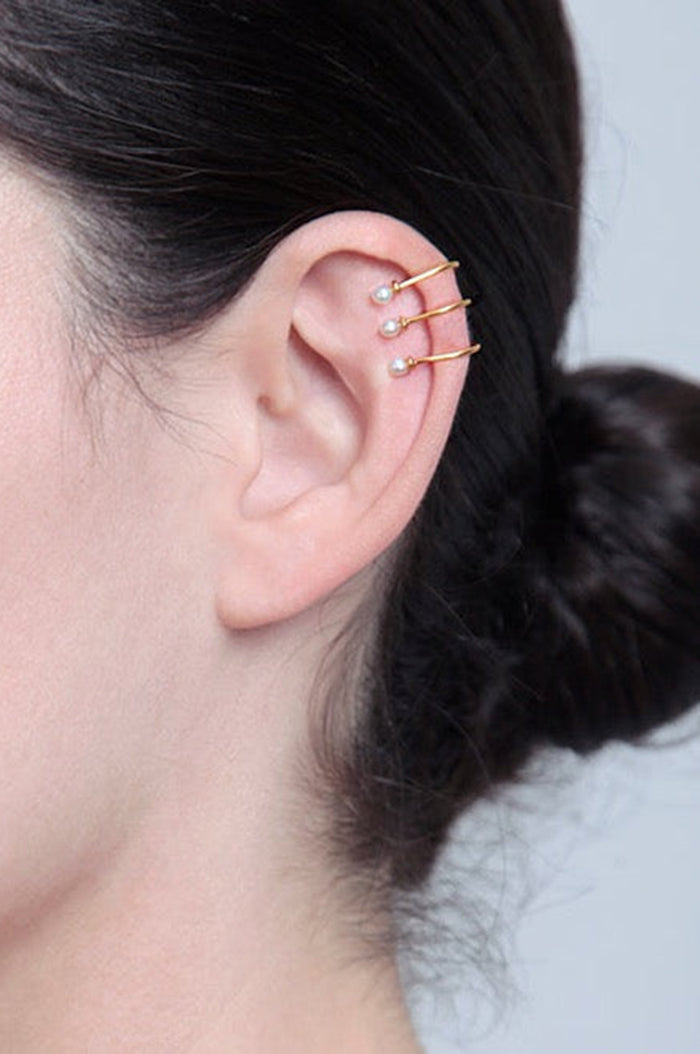 Pearls Ear Cuff Single