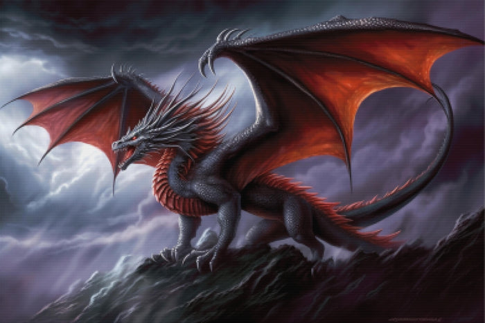Powerful Dragon Wings Outstretched