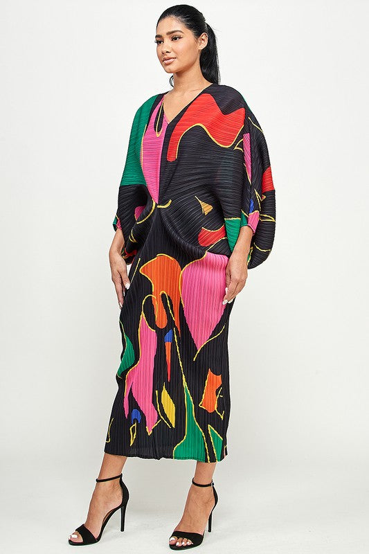 Printed Midi Dress
