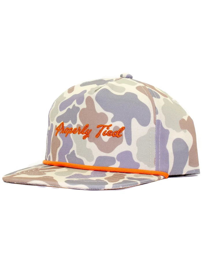 Properly Tied Sportsman Rope Hat-Field Camo