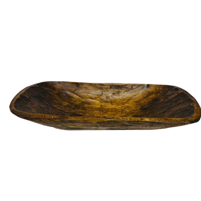 santa fe dough bowl brown large long tabletop
