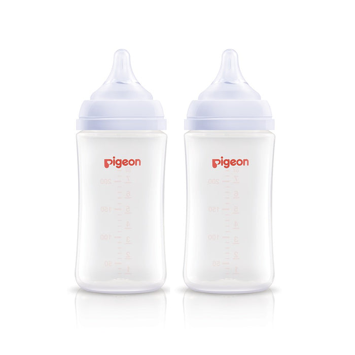 PIGEON SofTouch Wide-Neck PP Nursing Bottle (Twin Pack) | Isetan KL Online Store