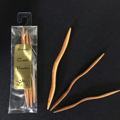 Subabul Wooden Cable Needle Set