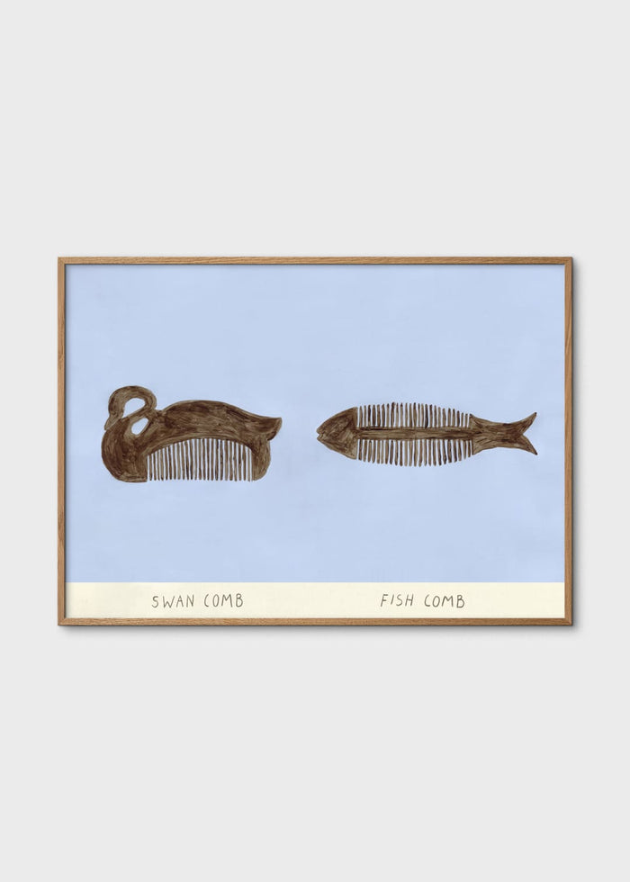 Swan and Fish Comb by Isabelle Vandeplassche