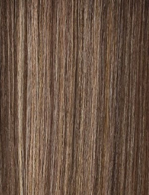 SENSATIONNEL straight brown highlight hair texture closeup showing natural strand detail HD lace wig for women