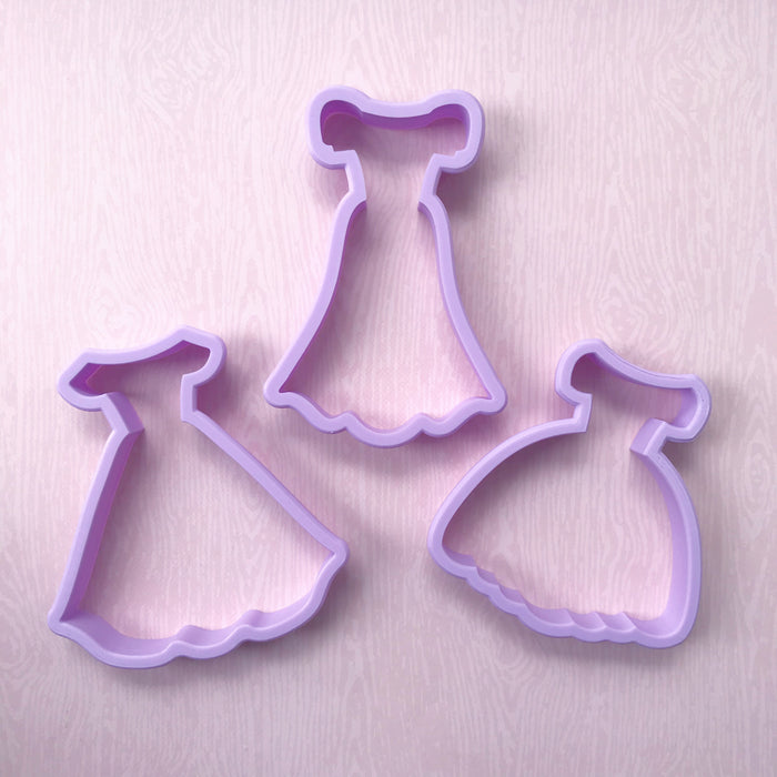 Young Princess Dress Cookie Cutter