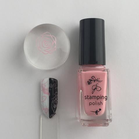 #021 Bubble Pop Pink | Clear Jelly Stamping Polish