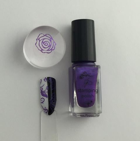 #030 Plum Crazy | Clear Jelly Stamping Polish