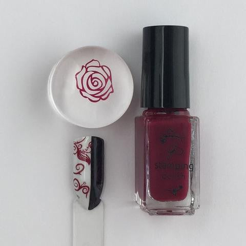 #040 Pass the Pinot | Clear Jelly Stamping Polish