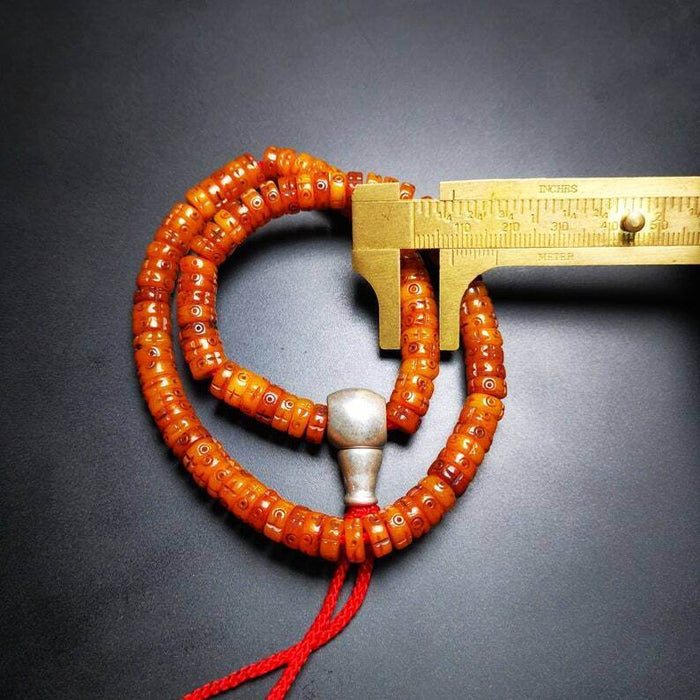 108 Mala Bracelet,8mm - Tibetan Buddhist mala beads, view 4