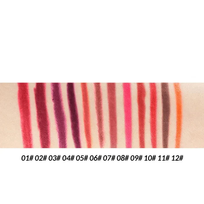 12-color Matte Velvet Lipstick with Hook Design