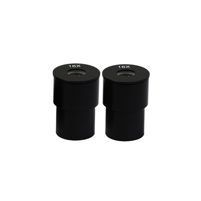 16X Microscope Eyepieces, 23.2mm, FOV 12mm (Pair), SKU BM04012511, three quarter front view
