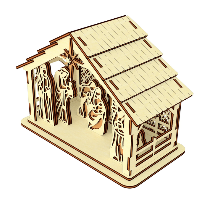 3-D Nativity Scene