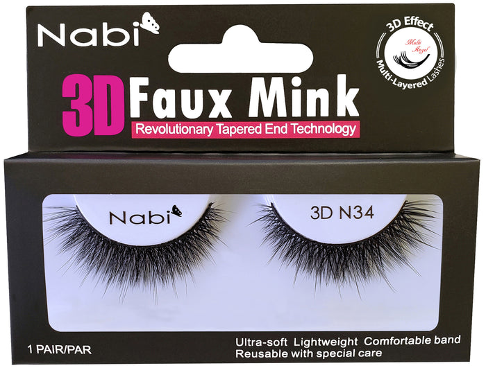 3D N34 - Nabi 3D Faux Mink Eyelash
