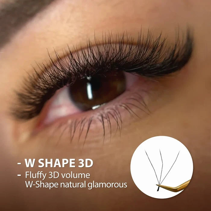 3D W-shape Clover Lashes 0.07mm| Swaniya Lashes
