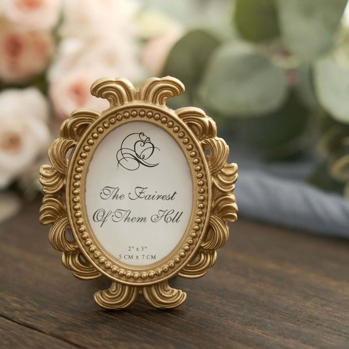 Gold ornate picture frame displaying "The Fairest Of Them All"