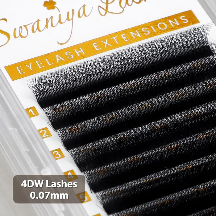 4D W Lashes 0.07mm| Swaniya Lashes