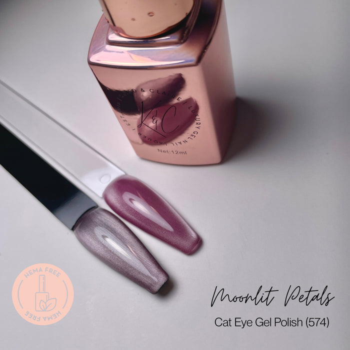 574 - Moonlit Petals  (Cat-eye) - Hema Free | Koko & Claire Gel Polish